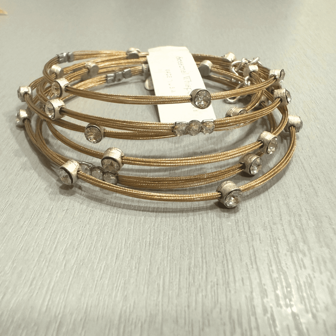 gold and silver bracelet